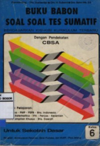 Buku Babon Soal-Soal Tes Sumatif