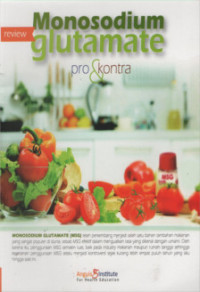 Image of Monosodium Glutamate : Pro & Kontra